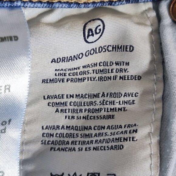 AG Adriano Goldschmied jeans women's size 32R denim blue Prima Cigarette leg - Picture 6 of 15
